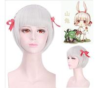 Wig for Halloween Fashion Christmas Party Dress Up Wig Netease Onmyoji Mobile Games Mountain Rabbit Small Twist Cosplay Wig Mountain Rabbit Cos Wig