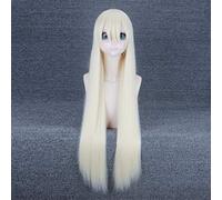 Wig for NieR Automata YoRHa Tipo A No.2 A2 Argento / Oro chiaro Parrucca lunga Costume Cosplay Resistente al calore Capelli sintetici Parrucche da donna 1