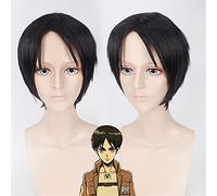 Wig for Parrucca cosplay Anime Attack On Titan Armin Arlert Breve Rettilineo Biondo Bob Capelli sintetici Halloween Armin Arlert Parrucche + Protezione per parrucca Parrucca eren taglia unica