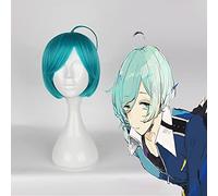 Wig for Parrucca Cosplay Anime Ensemble Stars Shinkai Kanata Ahoge Parrucche Cosplay Sintetiche resistenti al calore Carnevale di Halloween La parrucca di animazione