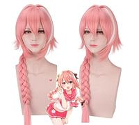Wig for Parrucca cosplay Fate Apocrypha Jeanne Accessorio per feste di Halloween Capelli biondi Anime Fate/Zero Cosplay Parrucche lunghe per capelli intrecciati Donna Taglia unica Parrucca ROSA Astol