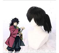 Wig for Parrucche Cosplay Anime S Tomioka Giyuu Cosplay Parrucca Sintetica Capelli Halloween Party Lama Di Demone Cosplay Parrucca