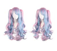 Wig for Perfect for everyday parties Cosplay Anime Wig Lolita Cute Lolita Loli Double Ponytail Mouth Clip Long Curly Hair Fake Hair Color:H088-1