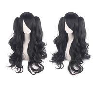 Wig for Perfect for everyday parties Cosplay Anime Wig Lolita Cute Lolita Loli Double Ponytail Mouth Clip Long Curly Hair Fake Hair Color:H088-7
