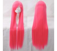 Wig for Perfect for everyday parties Cosplay Wig Universal 100Cm Color Long Straight Hair Cos Anime High Temperature Wire 099 Color:Rose Net 050 [1 Meter]