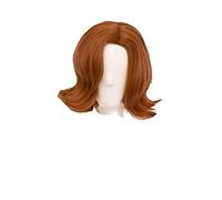 Wig For The Queens Gambit Cosplay Wig TV Heroine Beth Harmon Wig Lovely Retro Beth Lady Curly Hair With Free Wig Cap + Wig Cap OneSize Short