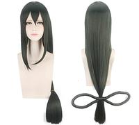 Wig for Todoroki Shoto Donne tutti i personaggi Giocano Parrucca Costume Cosplay Boku no Hero Academia Parrucche per capelli + Protezione per parrucca Parrucca Tsuyu Asui taglia unica