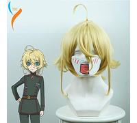 Wig For Youjo Senki Tanya von Degurechaff Cosplay Wig Short Straight for Women Heat Resistant Synthetic Hair Anime Costume Wig Blond