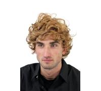 Wig Me Up - Adone- Parrucca Da Uomo, Lunghezza Media, Capelli Scompigliati Ricci, Giovanile, Biondo Scuro,Biondo, Gfw963-19