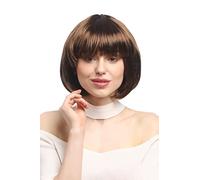 WIG ME UP Bellissimo Parrucca da Party, Caschetto, Marrone, Disco, Corta & Impertinente PW0114-P6