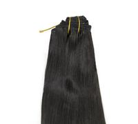 WIG ME UP - Clip in Set completo 8 pezzi Extension Intera Testa Castano scuro(4) Lunghezza 40 cm EX03-GGO-4