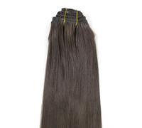 WIG ME UP - Clip in Set completo 8 pezzi Extension Intera Testa Colore Castano (6) Lunghezza 40 cm EX03-GGO-6