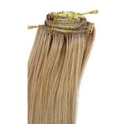 WIG ME UP - Clip in Set completo 8 pezzi Extension Intera Testa Mix di biondo (15BT613) Lunghezza 40 cm EX03-15BT613