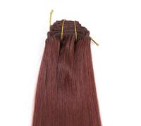 Wig Me Up - Clip In Set Completo 8 Pezzi Extensions Intera Testa Castano Rossiccio Castano Mogano Chiaro(35) Lunghezza 40 Cm Ex03-Ggo-35