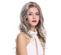 WIG ME UP - DW1595-859T Parrucca Donna Lunga Ondulata Leggermente riccia Riga in mezzo Mix Biondo chiaro Bruno rossiccio