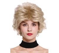 WIG ME UP - M-270-22 Parrucca Donna Corta Wild Cotonata Voluminosa Anni 80 Biondo