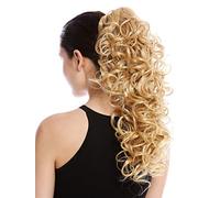WIG ME UP - MKB-6A-V-124 Toupet Coda di cavallo Lunghi Ricci Biondo Biondo dorato 45 cm