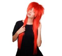 WIG ME UP - Parrucca Anni 80 Rosso Glam Rock Lunga WIG 9666-137