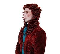 WIG ME UP - Parrucca Carnevale Nobile Barocco Rinascimento Cavaliere Lord Casanova Principe Rosso WIG013-P350