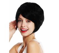 WIG ME UP Parrucca da Donna Corto Denso Burschikos Nero VK-50-1