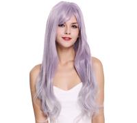 WIG ME UP Parrucca da Donna Molto Lungo Ondulato Lilla Viola Lavanda G8135T 70cm
