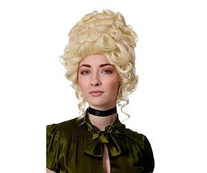 Wig Me Up - Parrucca Di Qualità, Colore Biondo Chiaro/Biondo Platino, Altissima, Barocco Rococò, Nobile, Maria Antonietta Gfw1675-613