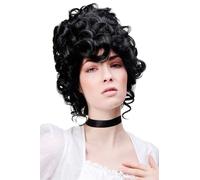 WIG ME UP Parrucca Di Qualità Parrucca Rokoko Barocco Nera Nobildonna GFW1675-1B