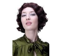 WIG ME UP - Parrucca Ondulata Bob Swing Anni '20 Marrone Mahogany A4002-33