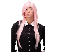 Parrucca da Donna Molto Lungo Rosa Chiaro a Strati Liscio Riga 75cm 3110