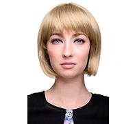 WIG ME UP - Sexy Bob Parrucca Frangetta dritta Biondo Biondo miele chiaro Mèches 703-16