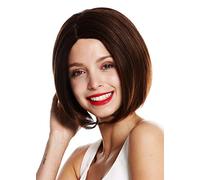 WIG ME UP - VK-29-2T30 Parrucca donna Corta Bob Bob lungo Riga Liscia Mix castano