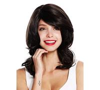 WIG ME UP - VK-44-4/8 Parrucca donna Lunga Molto voluminosa Ondulata Riga Mix castano