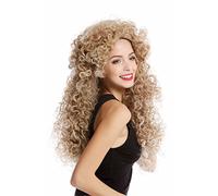 WIG ME UP - YZF-4380-27T613 Parrucca Donna Cosplay Enormi Ricci Chioma Lunga Voluminosa Mix Biondo Angelo