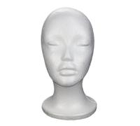 Wig Stand Head - Teste Di Schiuma Per Parrucche - Modalità Testa Di Visualizzazione Degli Occhiali - | Heads Mannequin Femmina In Schiuma Modello Di Manichino Per Casa, Salone, Occhiali, Cappello, Cuf