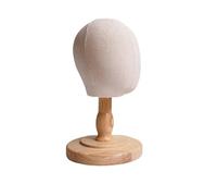 Wig Stand Supporto for parrucche con supporto in legno staccabile, supporto multiuso for testa di manichino, modello a cupola for salone domestico Wig Display Holder(50cm)