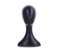 Wig Stand Testa di manichino in plastica da 40 cm, espositore for parrucche da donna resistente, supporto for espositore for styling. Wig Display Holder(Black)