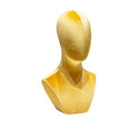 Wig Stand Testa di parrucca, decorazione for la casa, porta-cappelli multiuso, modello di testa di manichino, porta-cappelli for occhiali, collane, sciarpe, cuffie Wig Display Holder(Yellow)