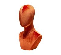 Wig Stand Testa di parrucca, decorazione for la casa, porta-cappelli multiuso, modello di testa di manichino, porta-cappelli for occhiali, collane, sciarpe, cuffie Wig Display Holder(Orange)