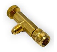 WIGAM RUBINETTO VALVOLA ACCESSO PER COMPRESSORE FEMMINA 5/16 SAE MASCHIO 1/4 SAE