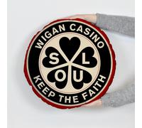 Wigan Casinò - Keep The Faith - Cuscino Rotondo - Due Taglie Disponibili
