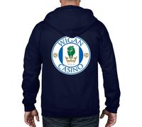 Wigan Casino Northern Soul Calcio Logo Felpa Cappuccio e Zip Intera