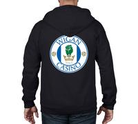 Wigan Casino Northern Soul Calcio Logo Felpa Cappuccio e Zip Intera