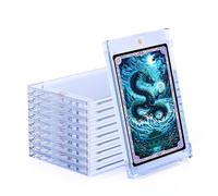 Wigearss 10 Pezzi 35PT Carte Cornici Acriliche Magnetiche Trasparente Protezione UV e Blu Ray Custodie per Carte Magic, MTG, Sport, Baseball