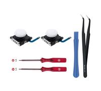 Wigearss 3D Sostituzione Joystick Analogico, Analog Stick e Kit di Strumenti di Riparazione per Nintendo Switch/Switch OLED Joy-con Controller/Switch Lite Controller