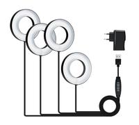 Wigearss 4 Pezzi Lampada per Piante da Interno, Grow Light Piante, Luce Piante, Lampade da Coltivazione Indoor Spettro Completo con Timer 3/9/12H, 10 Luminosità, 3 Modalità