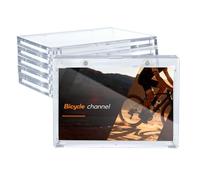 Wigearss 5 Pezzi 175PT Carte Cornici Acriliche Magnetiche Trasparente Protezione UV Custodie per Treasures, Flawless, Playbook Cards