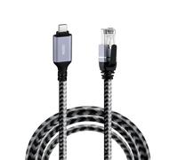 Wigearss Cavo da USB-C 3.1 a RJ45 Ethernet CAT 6, Cavo Tipo C a RJ45 LAN Gigabit Compatibile con Thunderbolt 3/4/5, per MacBook e Laptop, 2M