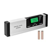 Wigearss Goniometro Digitale Magnetico, Inclinometro Elettronica Angolo 225mm con Display LCD