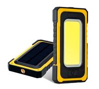 Wigearss Torcia LED Ricaricabile Lampada da Lavoro Magnetico COB Luce Portatile Lampade di Ispezione Solari 1500 Lumen