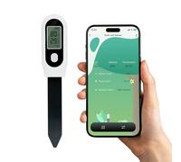 Wigearss Zigbee Misuratore umidità Terreno, Misuratore di Termometro Terreno, Misuratore Luce Solare per Piante